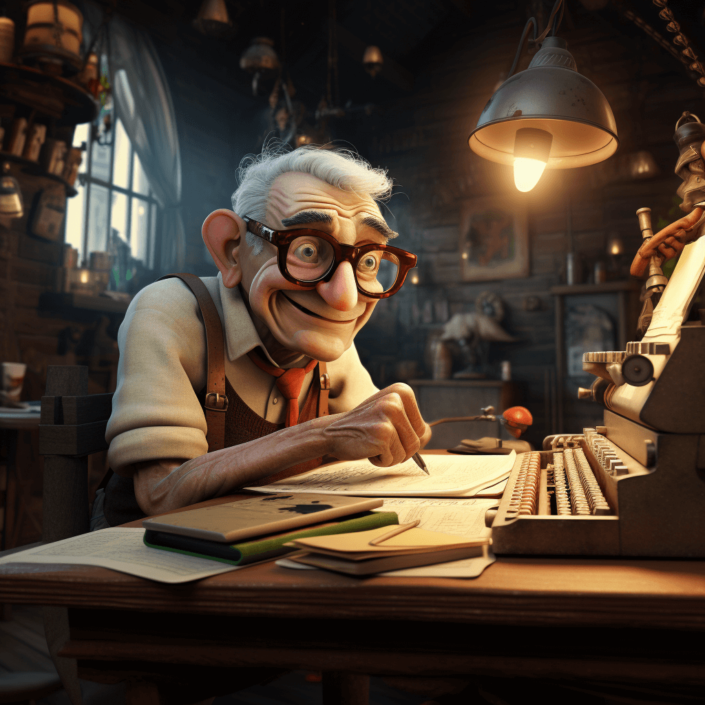 an-old-man-writing-a-script-for-a-story